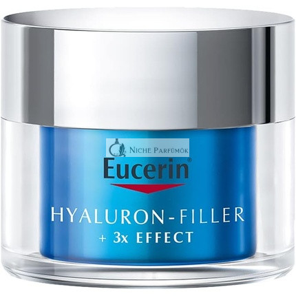 Eucerin Hyaluron-Filler Gel-Creme Nachtpflege Hydration Booster, 50ml - 3 Stück