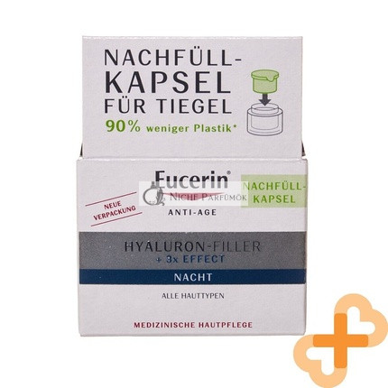Eucerin Hyaluron Filler Hidratáló Éjszakai Krém Utántöltő 50ml