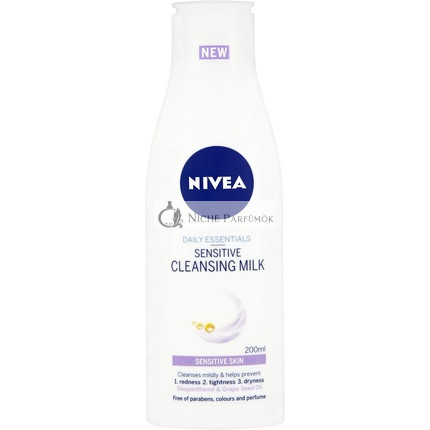 Nivea Napi Alapvető Érzékeny Tisztító Tej, 200ml