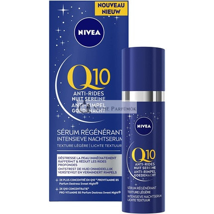 Nivea Q10 Ránctalanító Jó Éjt Intenzív Éjszakai Szérum, 30ml