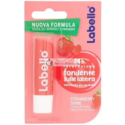 Labello Strawberry Shine Erdbeer Geschmack Lippenbalsam, 5,5ml