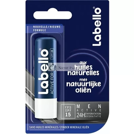 Labello Active For Men Lippenbalsam Spf15, 4.8g