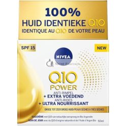   Nivea Q10 Power Extra Tápláló Ránctalanító Nappali Krém SPF15, 50ml