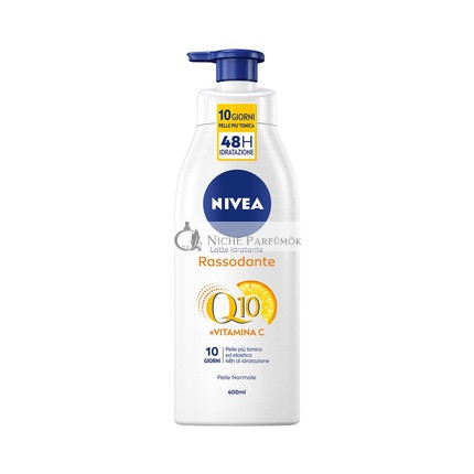 Nivea Hidratáló Testápoló Tej Q10 + C-vitamin 400ml - Bőrfeszesítő Krém Száraz Bőrre 10 Nap Alatt