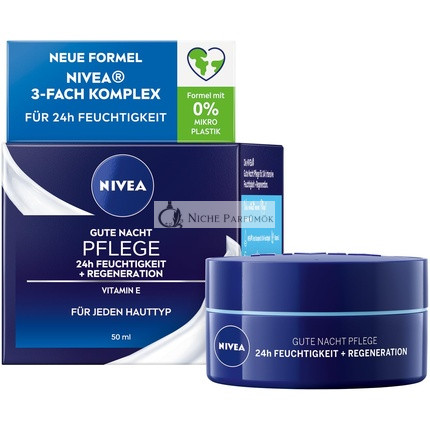 NIVEA Gute Nachtpflege 24h Feuchtigkeit + Regeneration für Jeden Hauttyp
