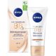 NIVEA 5 IN 1 Nappali Krém BB 24h Hidratáló SPF 15 Világos Bőrtípusokhoz Organikus Jojoba Olajjal és Sminkpigmentekkel