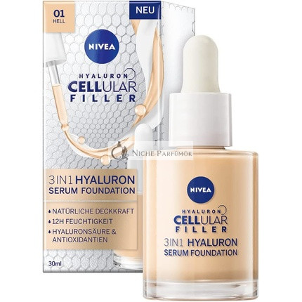 Nivea Hyaluron Cellular Filler 3in1 Szérum Alapozó világos, 30ml