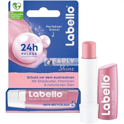 Labello Perlen Glanz Lippenbalsam mit schimmerndem Perlen-Gloss für 24h Feuchtigkeit 4,8g