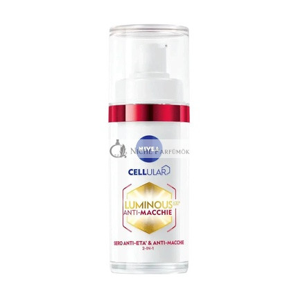 NIVEA Cellular Luminous630 Anti-Aging Szérum 30ml - Kollagén Booster Hialuronsav Arckrém Ráncok és Öregedési Jelek Ellen