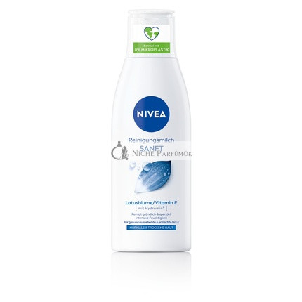 NIVEA Sanfte Reinigungsmilch für normale und trockene Haut, Make-up Entferner, 200ml