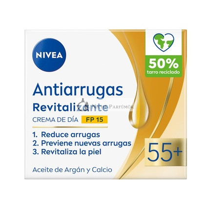NIVEA Revitalizáló Ránctalanító Arckrém 55+ SPF 15, 50ml