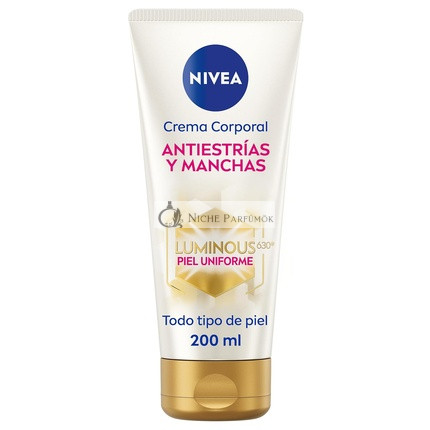 NIVEA Luminous 630 Anti Striák és Foltok Testápoló Krém, 200ml