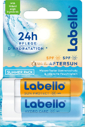 Labello Lippenpflegestift Sun Hydro Aftersun Sommer Mix Set - 2 X 48 Gramm