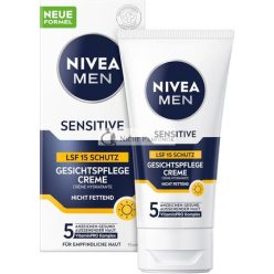 NIVEA MEN Érzékeny Arcbőr Ápoló Krém SPF 15, 75ml