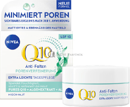 Nivea Ránctalanító Arckrém Q10 Pórusfinomító SPF 15 - 50 Ml