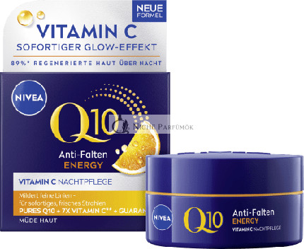 Nivea Ránctalanító Éjszakai Krém Q10 Energiával, 50 ml