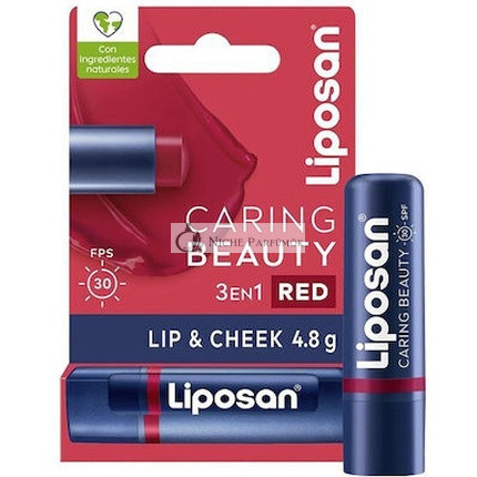 Liposan Caring Beauty Vörös Hidratáló Ajkakápoló SPF30, 48g