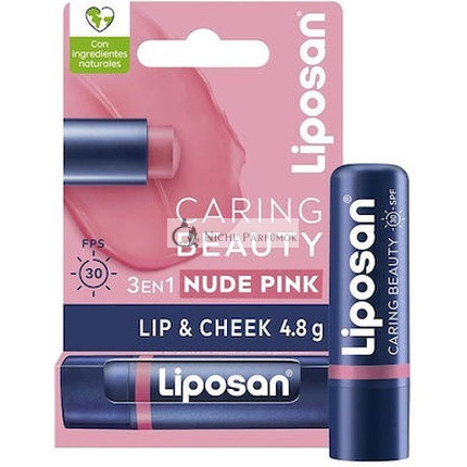 Liposan Caring Beauty Nude Pink Feuchtigkeitsspendender Lippenbalsam Spf30 - 48 Gramm