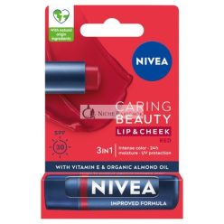  Nivea Pflege Schönheit 3 in 1 Pflegender Lippenbalsam Rot 48g