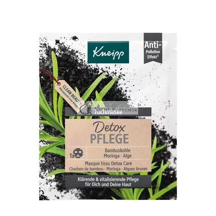 Kneipp Detox Care Gesichtsmaske mit Bambuskohle, Moringa und Algen