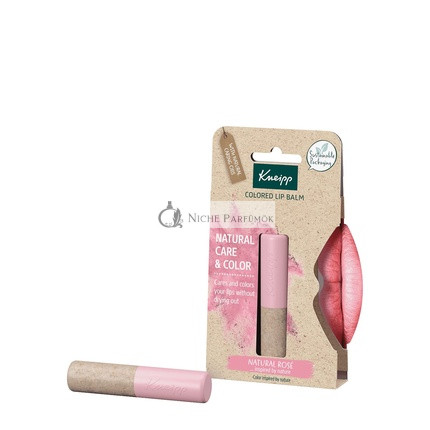 Kneipp Lippenbalsam mit natürlicher Rosenfarbe, vegan und 100% natürlich