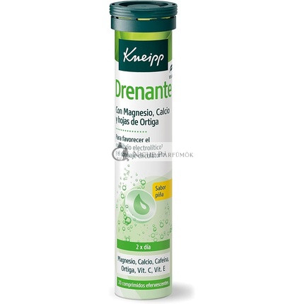 Kneipp Draining Effervescent Ananász Tabletták 20 Darab Unisex