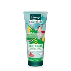   Kneipp Naturkind Drachenkraft Sampon és Tusfürdő - Kis Sárkány Sampon és Tusfürdő - 2 az 1-ben Gyermek Tusfürdő Dragon Fruit Illattal - Könnyen Fésülhető és Könnyfakasztó - Vegán, 200ml