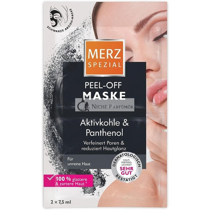 Merz Spezial Peel-Off Maszk Arcpakolás Aktivált Szénnel és Panthenollal