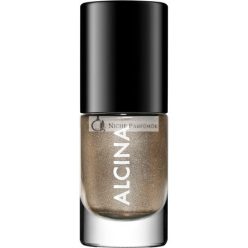   ALCINA Körömszín Fém Bronz - Könnyű és Csíkmentes Alkalmazás Különleges Formájú Ecsettel - Briliáns, Intenzíven Pigmentált és Hosszan Tartó Körmök - Fémes Árnyalat - Króm Körmök