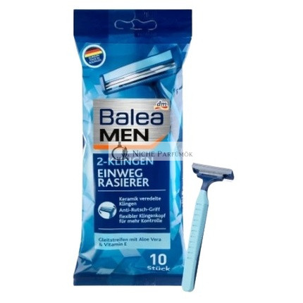 Balea Men Eldobható Borotva 2 Pengével - 10 Darab