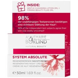   Annemarie Borlind System Absolute Anti-Aging Regeneráló Éjszakai Krém 50ml, ingyenes minta 2x2ml