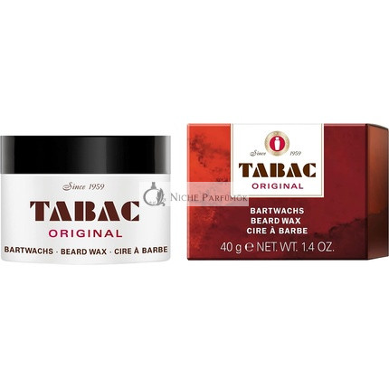 Tabac Original Bartwachs mit dem unverwechselbaren Tabac Original Duft - Sanfte Bart-/Hautpflege - Optimales Styling - 40g