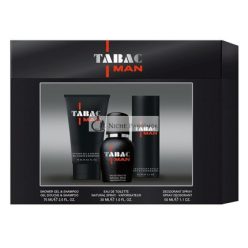   Tabac Man Trio Set: Mächtiger Männlicher Duft, 30ml Eau de Toilette, 75ml Duschgel, 50ml Deodorant Spray