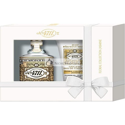 4711 Virágos Gyűjtemény Jázmin Ajándékcsomag Unisex 100ml Eau De Cologne Spray + 50ml Tusfürdő