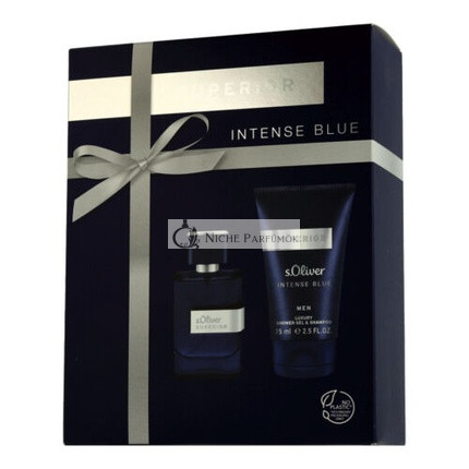 S.Oliver Superior Férfi Intense Blue Szett Zuhanyzselével, 30ml, 75ml