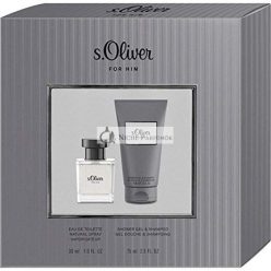   S.Oliver For Him Eau de Toilette Spray und Duschgel Set, 30ml und 75ml