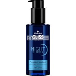 Gliss Night Elixir Aqua Revive Hajszérum, 100 ml