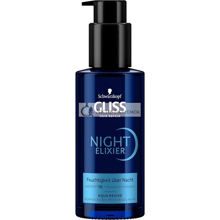 Gliss Night Elixir Aqua Revive Haarserum, 100 ml