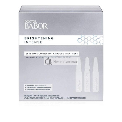DOCTOR BABOR Bőrárnyalat Korrigáló Ampulla Kezelés 28 napos intenzív ampullás kúra pigmentek csökkentésére és a bőr világosítására, 28 x 2ml