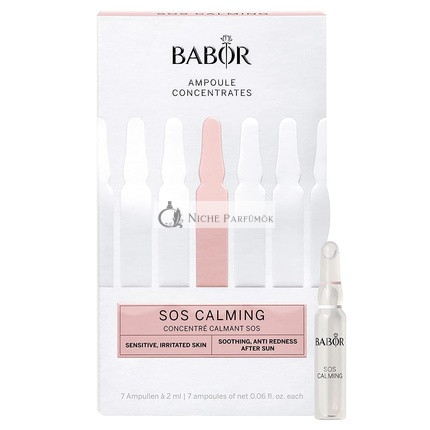 BABOR SOS Calming Ampoule Serum, Beruhigendes Serum für gereizte Haut, 7-Tage-Behandlung
