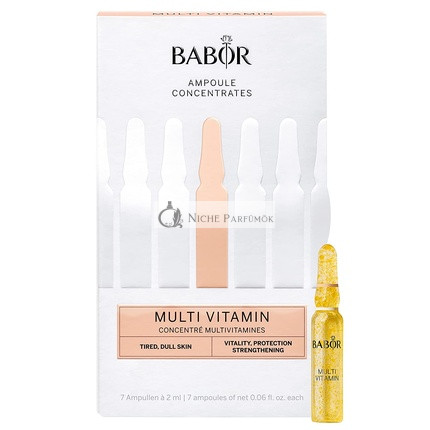 BABOR Multi Vitamin Serum Ampullen für das Gesicht mit Vitamin E, 7x2ml