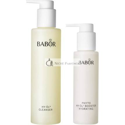 BABOR Reinigungsset für trockene Haut mit Hy-Oil Reiniger und Hy-Oil Booster Hydratisierendem Kräuterextrakt - 2-teilig