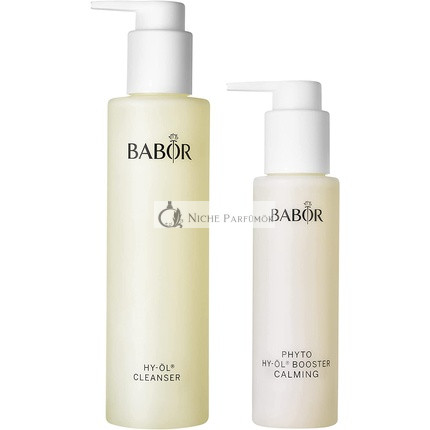 BABOR Reinigungsset für empfindliche Haut mit Hy-Oil Reiniger und Hy-Oil Booster Beruhigender Kräuterextrakt - 2 Stück