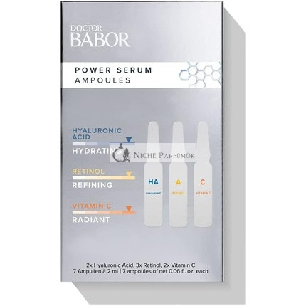 DOCTOR BABOR Power Serum Ampullák Szett az Arcbőr Hidratálásáért és Egységes Arcbőrért