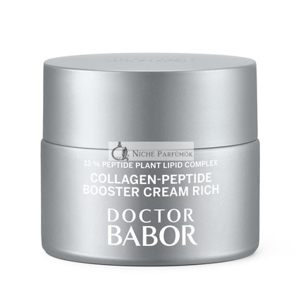 DOCTOR BABOR Kollagen-Peptid Booster Creme Reich Anti-Aging Pflege für Anspruchsvolle Haut Intensive Feuchtigkeit Revitalisierend und Festigend Vegan 50ml