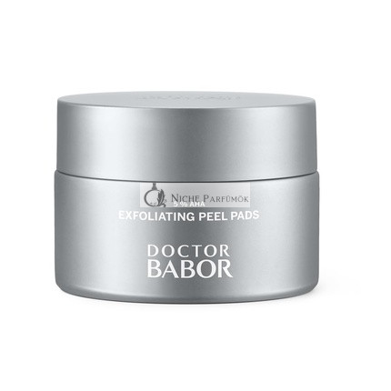 DOCTOR BABOR EXFOLIÁLÓ Peel Pad 5% AHA simítja és finomítja a pórusokat BIOGEN NÖVÉNYI KIVONATTAL, vegán