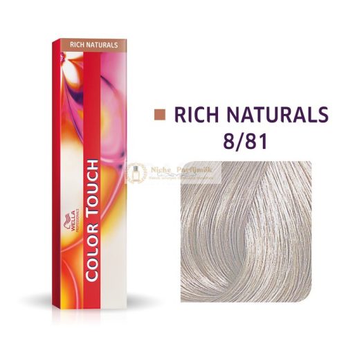 Wella Professionals Color Touch Rich Naturals Professionelle demi-permanente Haarfarbe mit einem multidimensionalen Effekt 8/81 60 ml