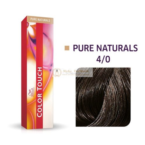 Wella Professionals Color Touch Pure Naturals Professionelle demi-permanente Haarfarbe mit einem multidimensionalen Effekt 4/0 60 ml