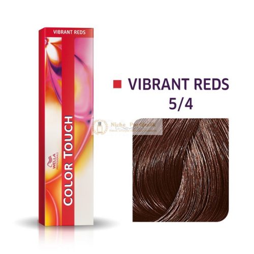 Wella Professionals Color Touch Vibrant Reds Professionelle demi-permanente Haarfarbe mit einem multidimensionalen Effekt 5/4 60 ml