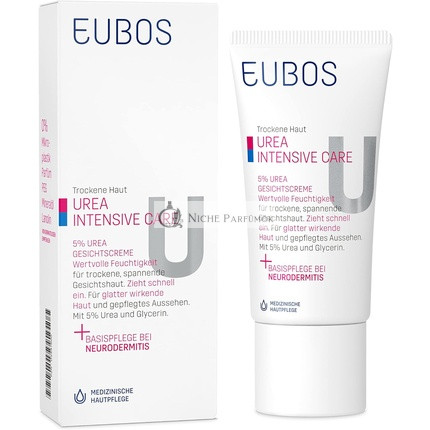 Eubos Száraz Bőr Urea 5% Arckrém, 50ml